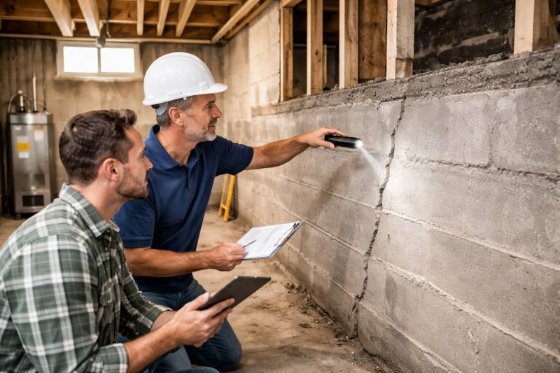 Basement Crack Repair in Lake Hopatcong, NJ