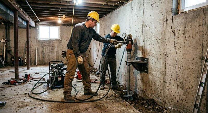 Basement Stabilization in Lake Hopatcong, NJ