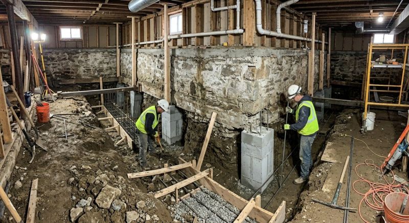 Basement Underpinning in Lake Hopatcong, NJ