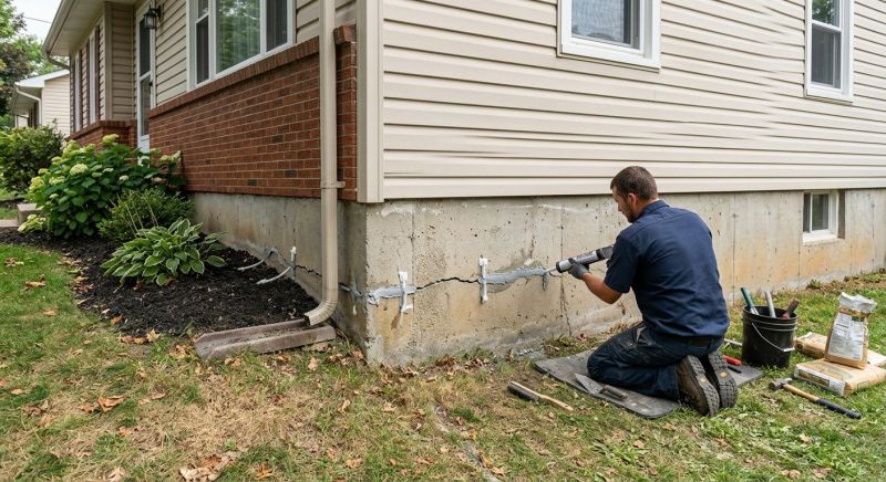 Cracked Foundation Repair in Franklin, NJ
