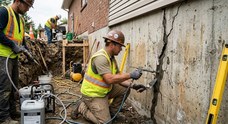 Cracked Foundation Repair in Wayne, NJ