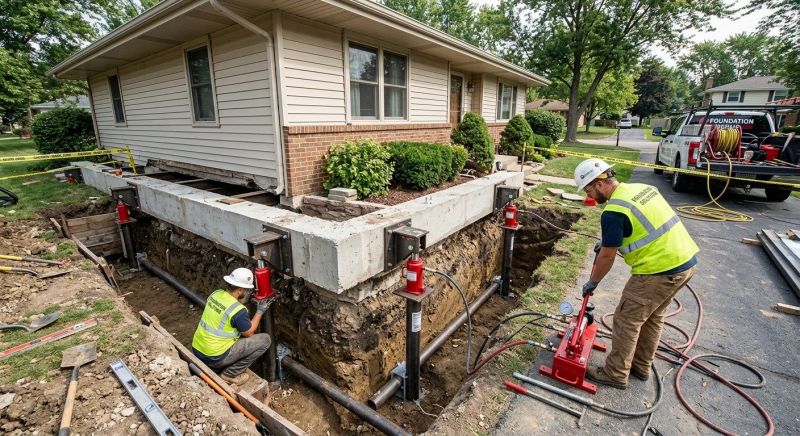 Foundation Jacking in Franklin, NJ