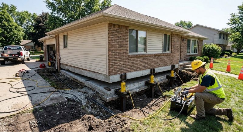 Foundation Lifting in Califon, NJ