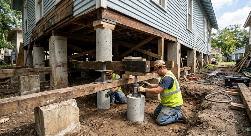 Foundation Pier Repair in Lake Hopatcong, NJ
