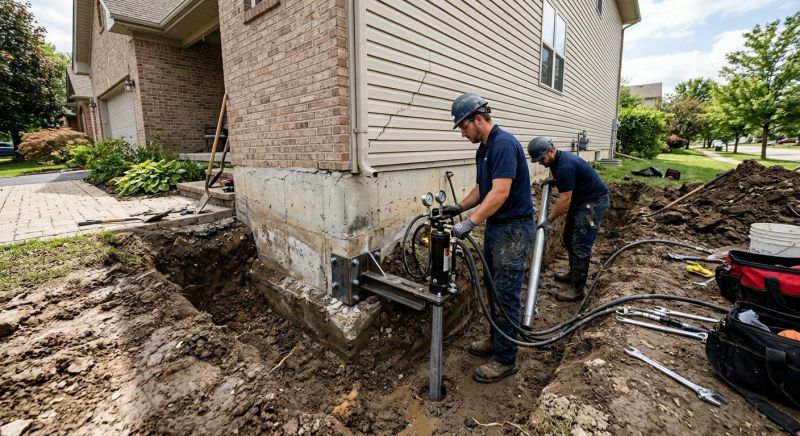 Foundation Settlement Repair in Lake Hopatcong, NJ