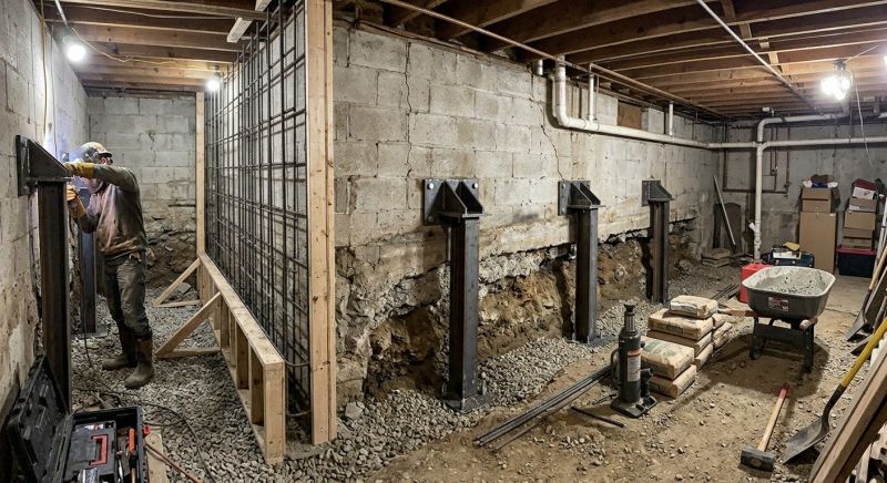 Foundation Stabilizing in Bedminster, NJ