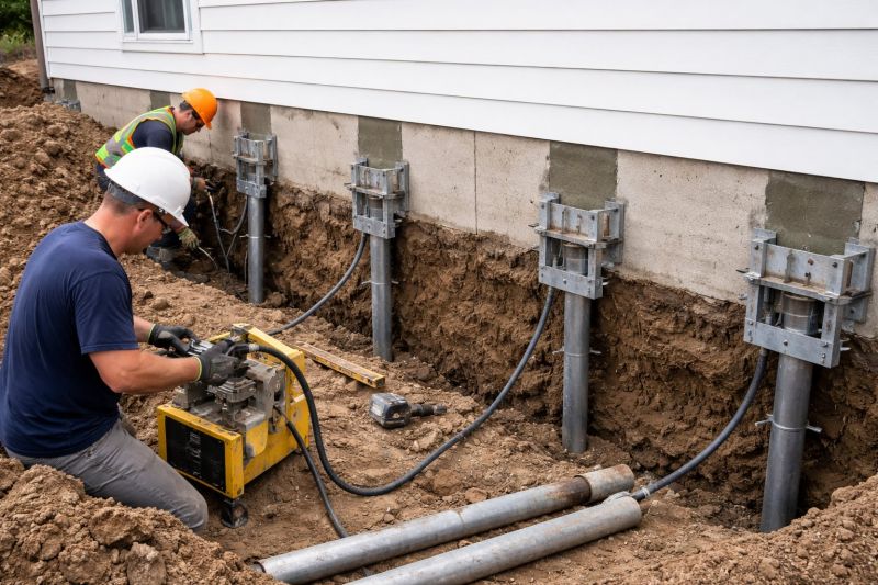 Helical Piers Installation in Lake Hopatcong, NJ