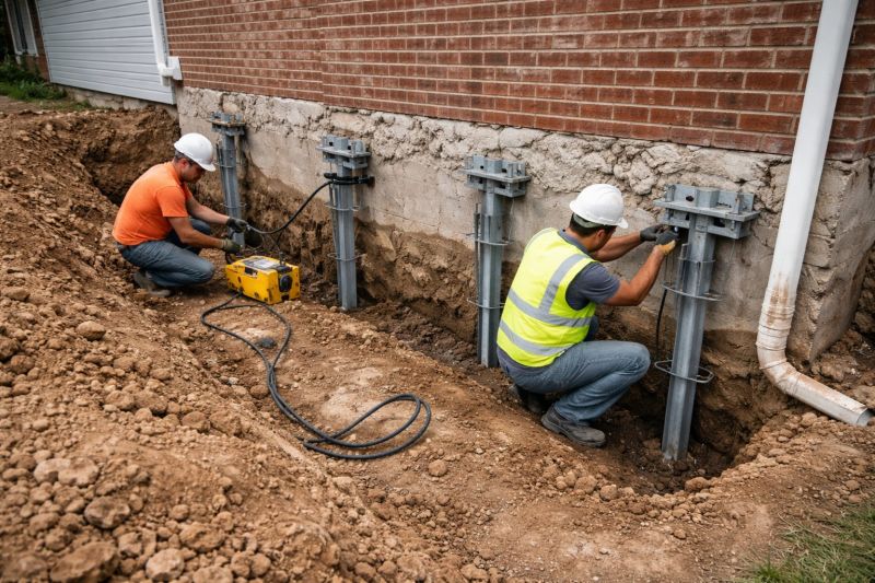 Helical Piers Installation in Lake Hopatcong, NJ