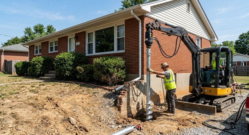 Helical Pile Installation in Lake Hopatcong, NJ