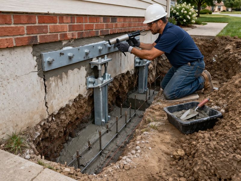 Sinking Foundation Repair in East Hanover, NJ