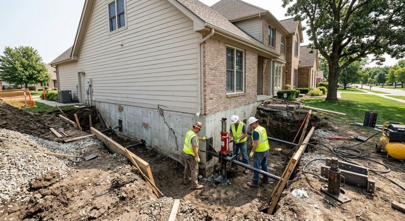 Sinking Foundation Repair in Florham Park, NJ