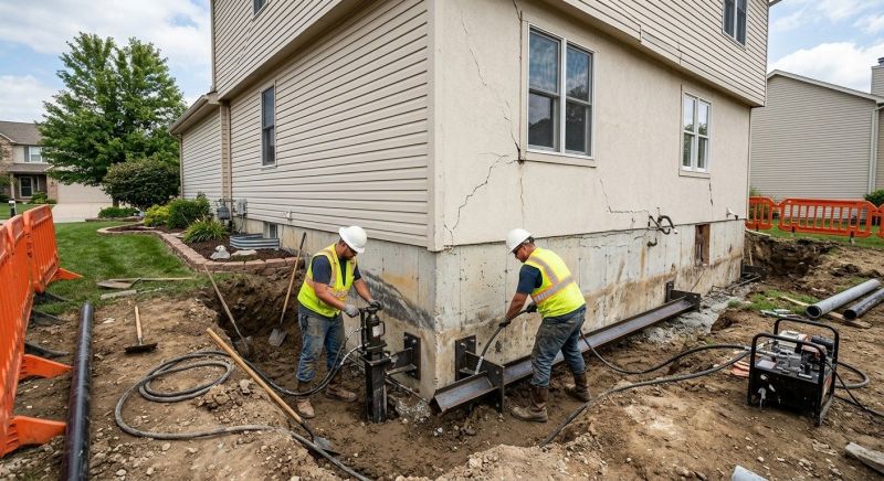 Sinking Foundation Repair in Plainfield, NJ