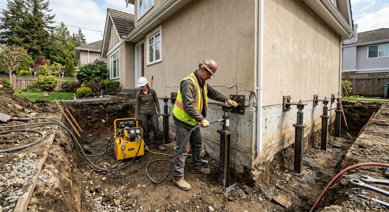 Sinking Foundation Repair in West Milford, NJ