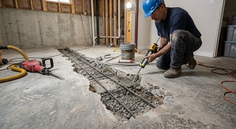 Slab Foundation Repair in Lake Hopatcong, NJ